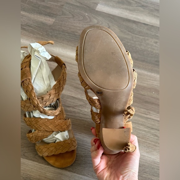 BCBGENERATION Ledina Braided Suede Block Heel Sandal - Picture 5 of 6